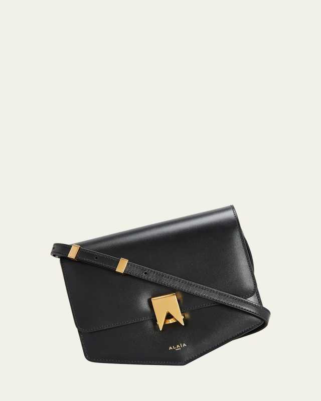 Le Papa Flap Leather Crossbody Bag